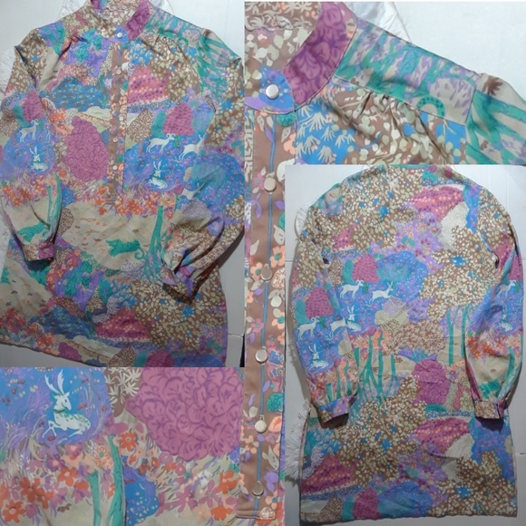 Vintage Dresses & Skirts - Vintage A Doe Daydream Tunic Dress- Size M